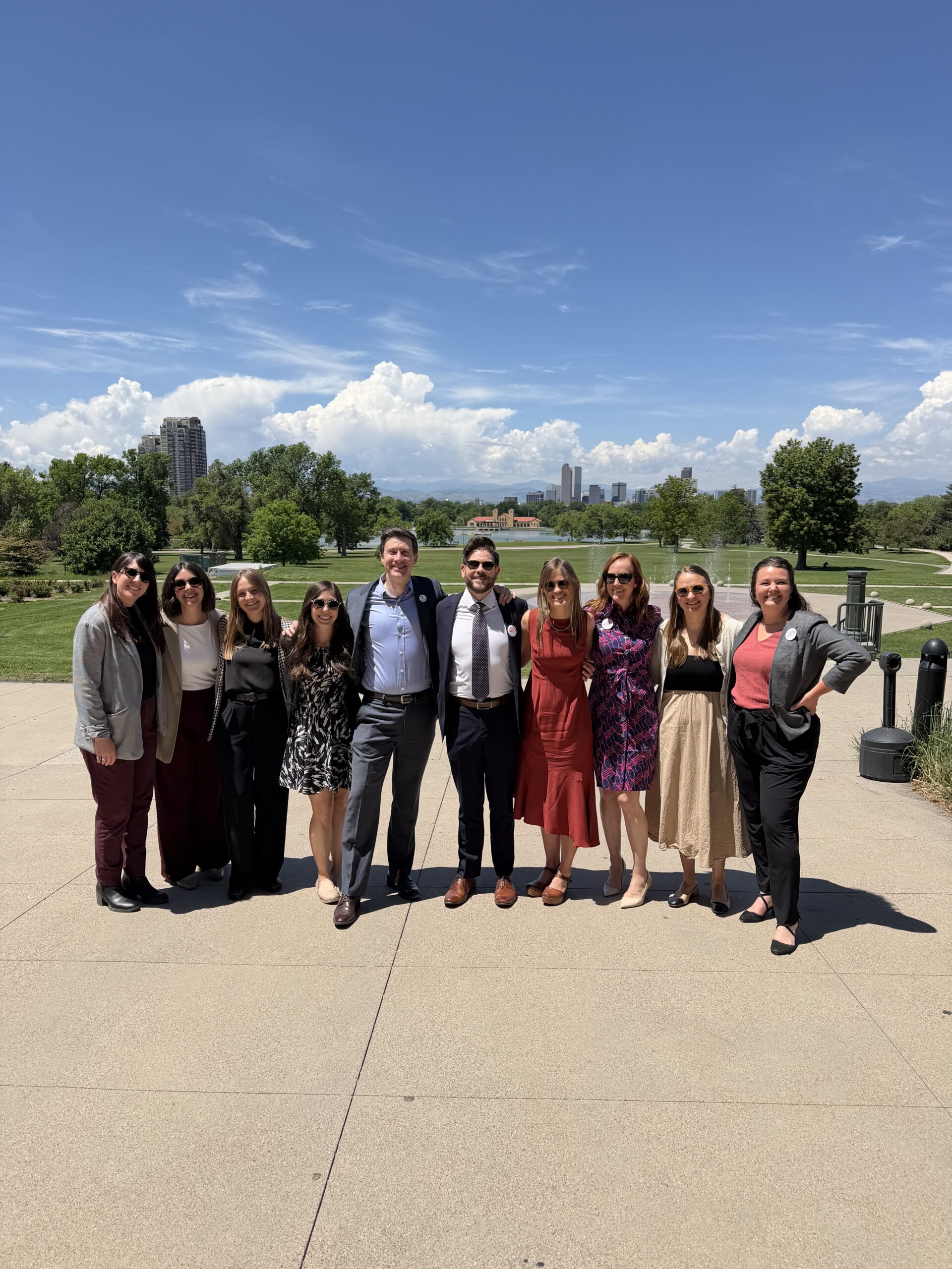 A group image of the team at the Gubernatorial Forum