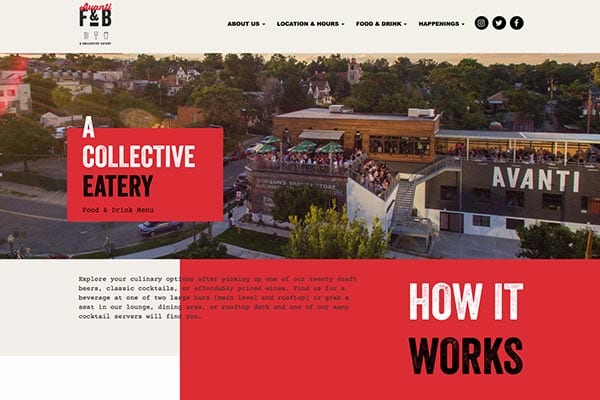 Avanti Food & Beverage | Website Design & Development