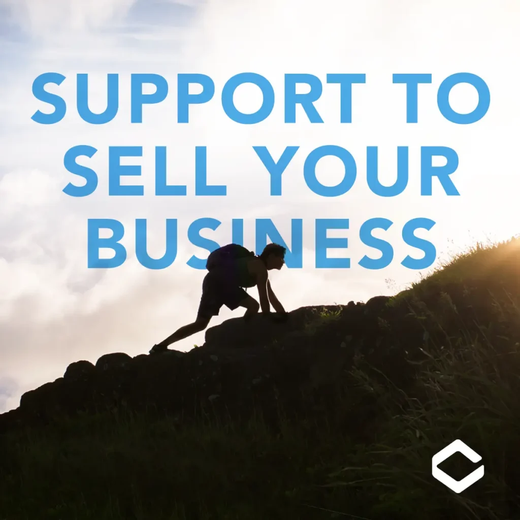 A sample ad for Crestone Capital that reads: Support to sell your business