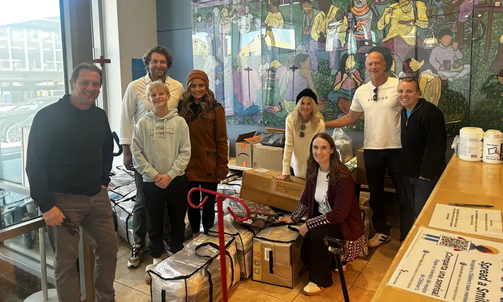 The Sam's Fund team donating items to Children's Hospital Colorado
