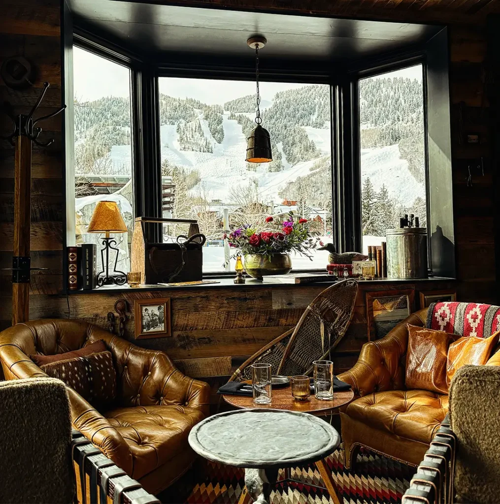 Interior view of Stranahan's Aspen Tasting Lodge